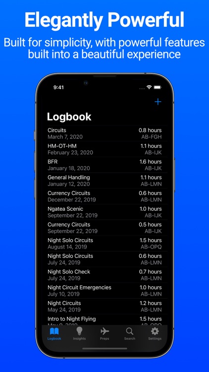 Camber: Pilot Logbook