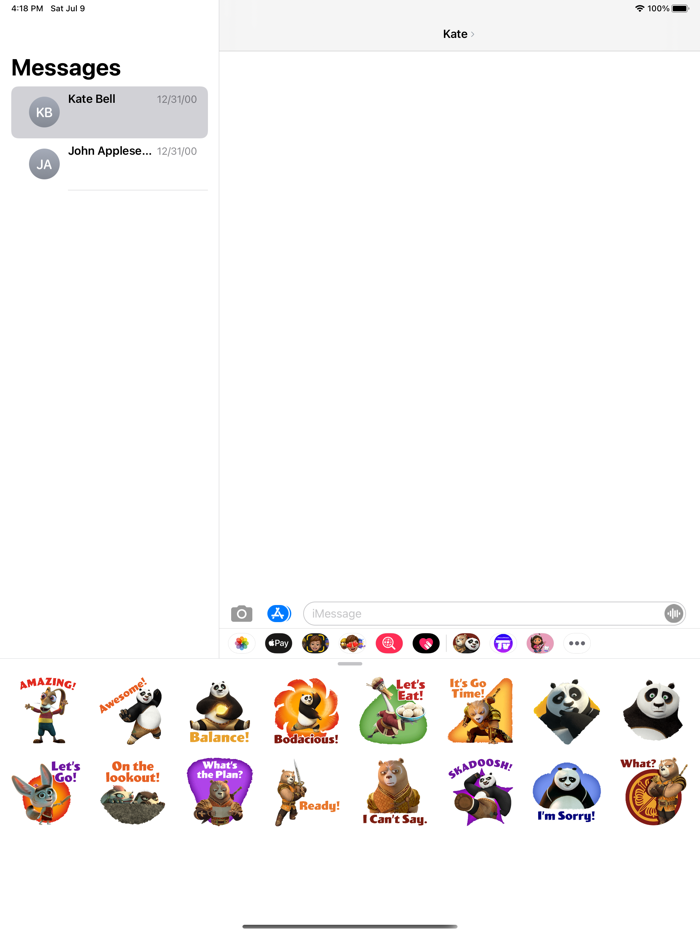 DWA Kung Fu Panda TV Stickers