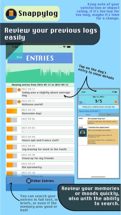 Snappylog - Quick daily diary screenshot-4