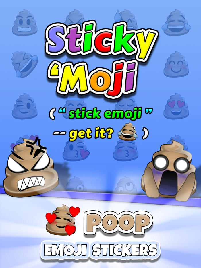 Sticky Moji Poop Stickers