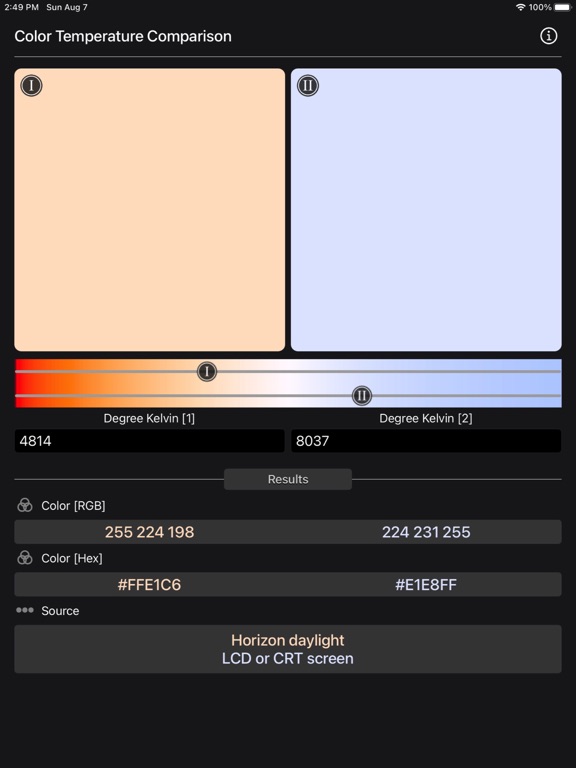 Color Temperature Comparison screenshot 11