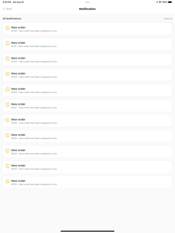 CarryFleet Rider App