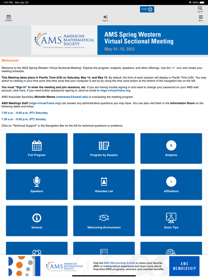 AMS Spring Western 2022