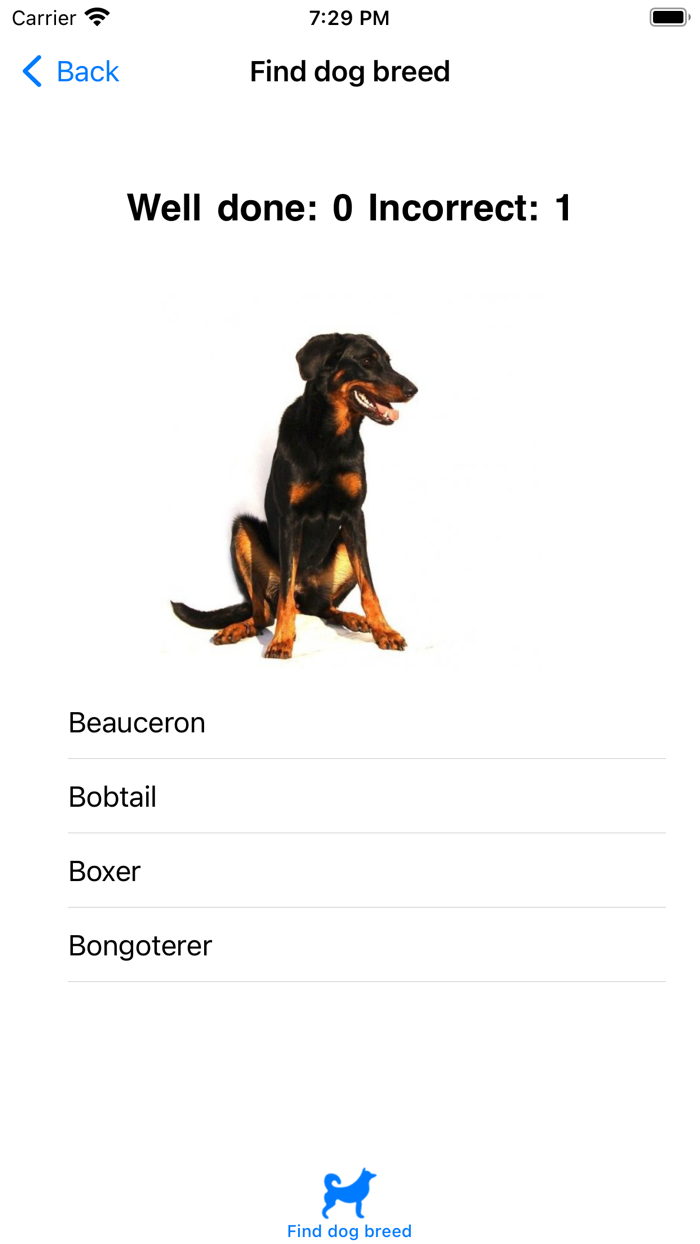 DDog - Find dog breed Puzzle