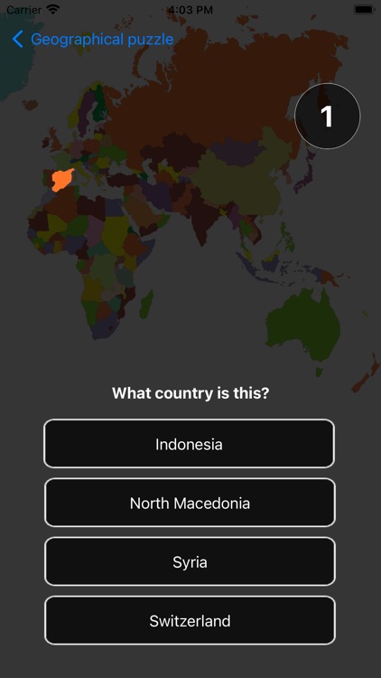 Geographical countries puzzle screenshot-3