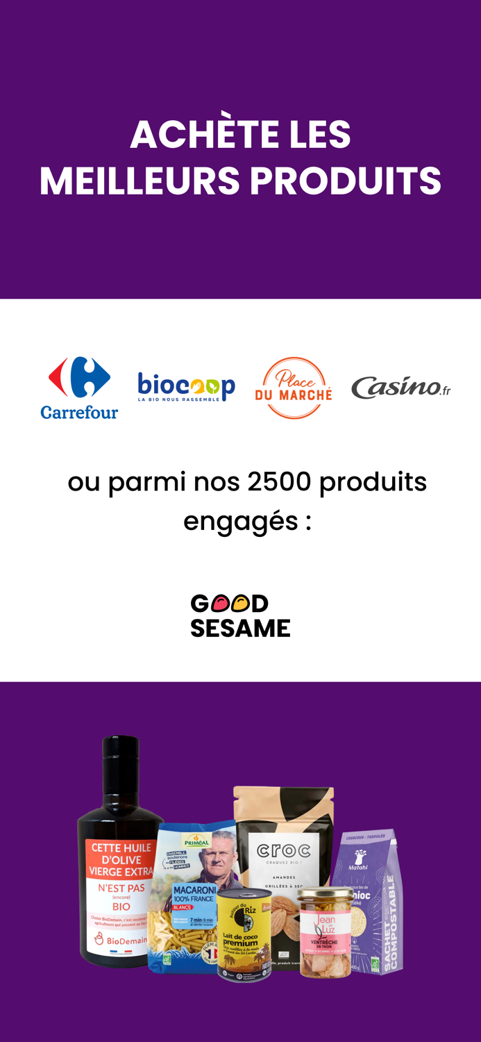 GoodSesame menu de la semaine