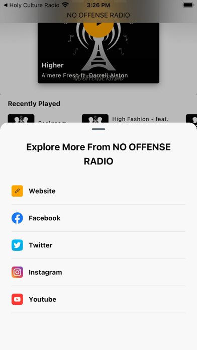 Screenshot #2 pour NO OFFENSE RADIO