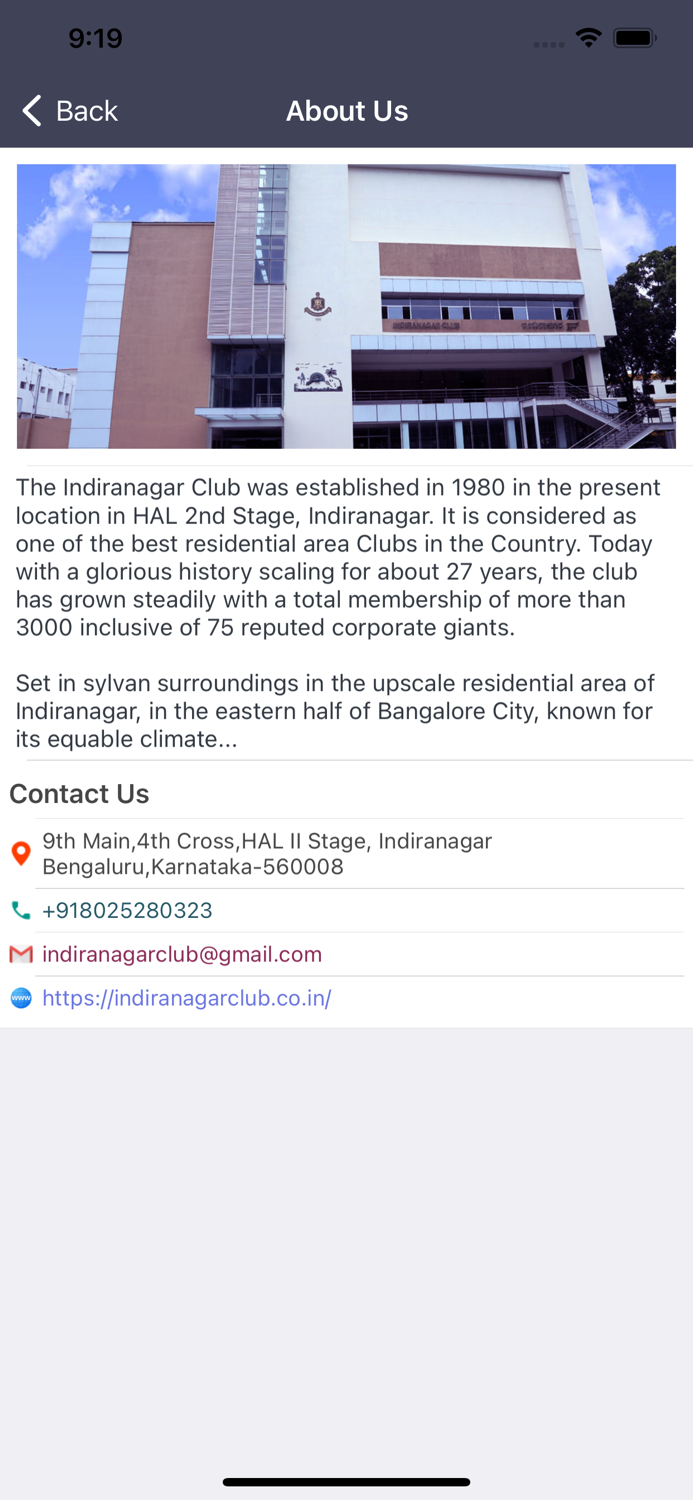 INDIRANAGAR CLUB