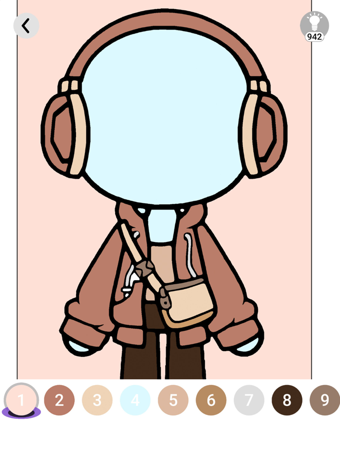 Toca Coloring - Outfit Ideas