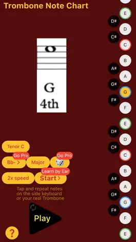 Game screenshot Trombone Note Chart apk