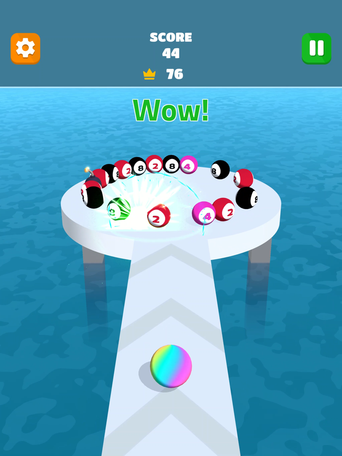 2048 Ball Blast - Merge Puzzle