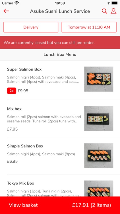 Asuke Sushi - Online delivery