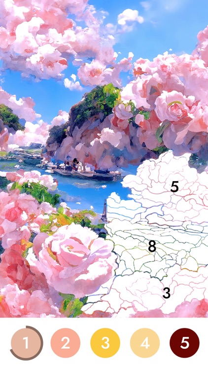花花填色: 数字涂色绘本