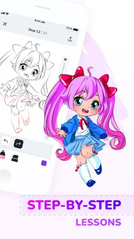Game screenshot Drawing Anime - Kawaii Art apk