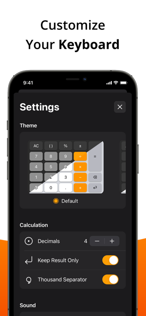 ‎Клавиатура за калкулатор - екранна снимка на Calku