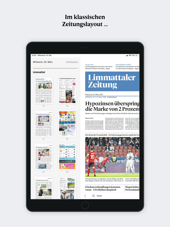 Limmattaler Zeitung E-Paper screenshot 3