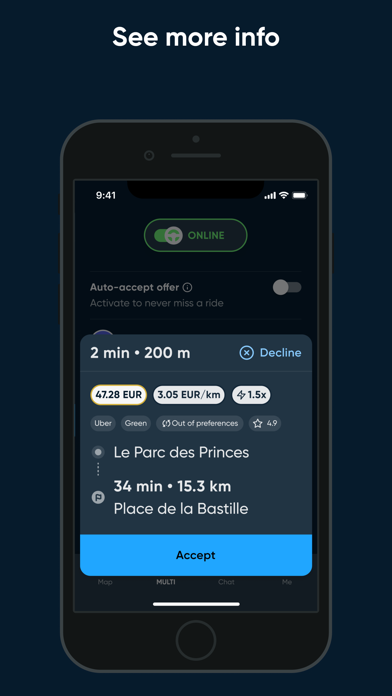 Bliq Driver - Earn more money screenshot 2