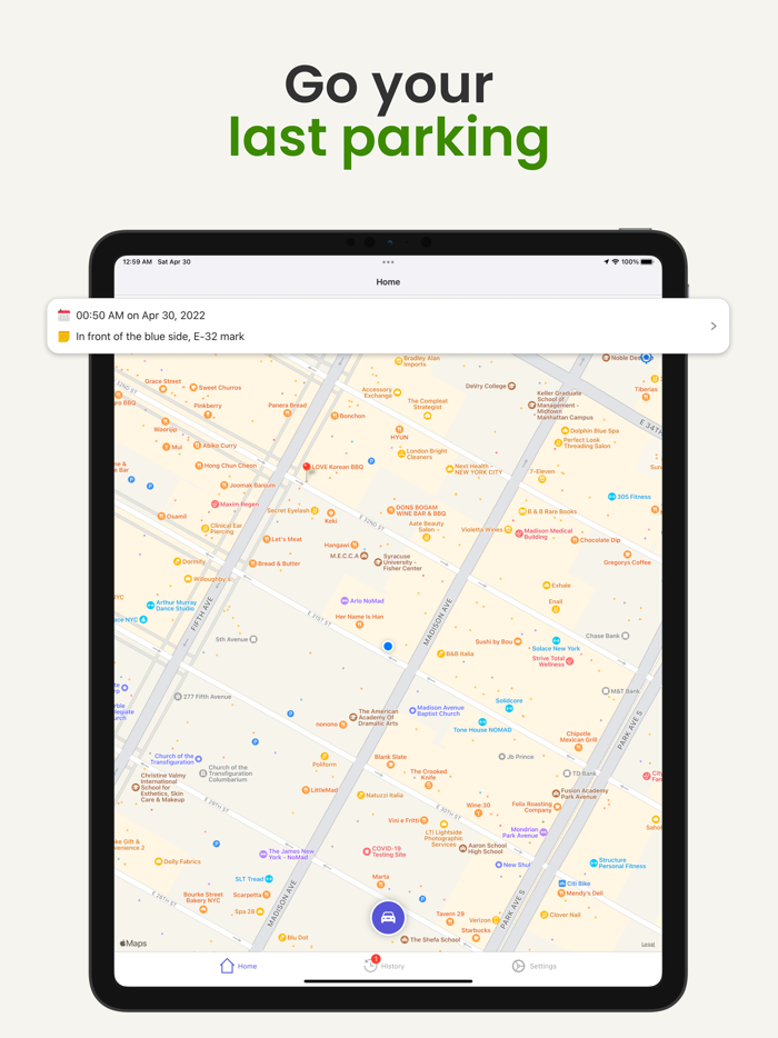 Find My Parked Car Location