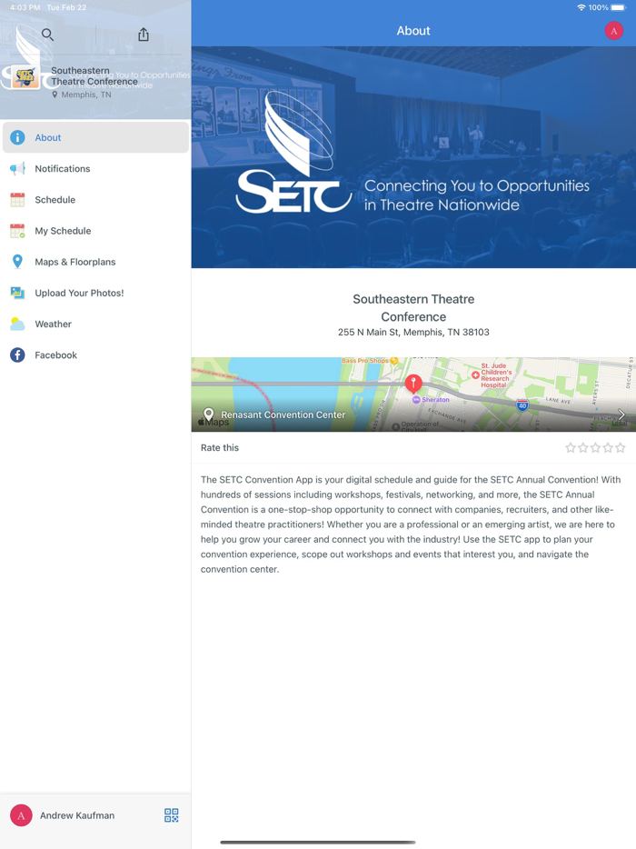 SETC Convention App