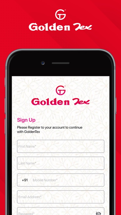 GoldenTex Online Shopping App