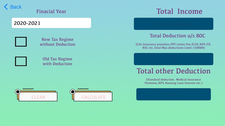 Quick life calculation