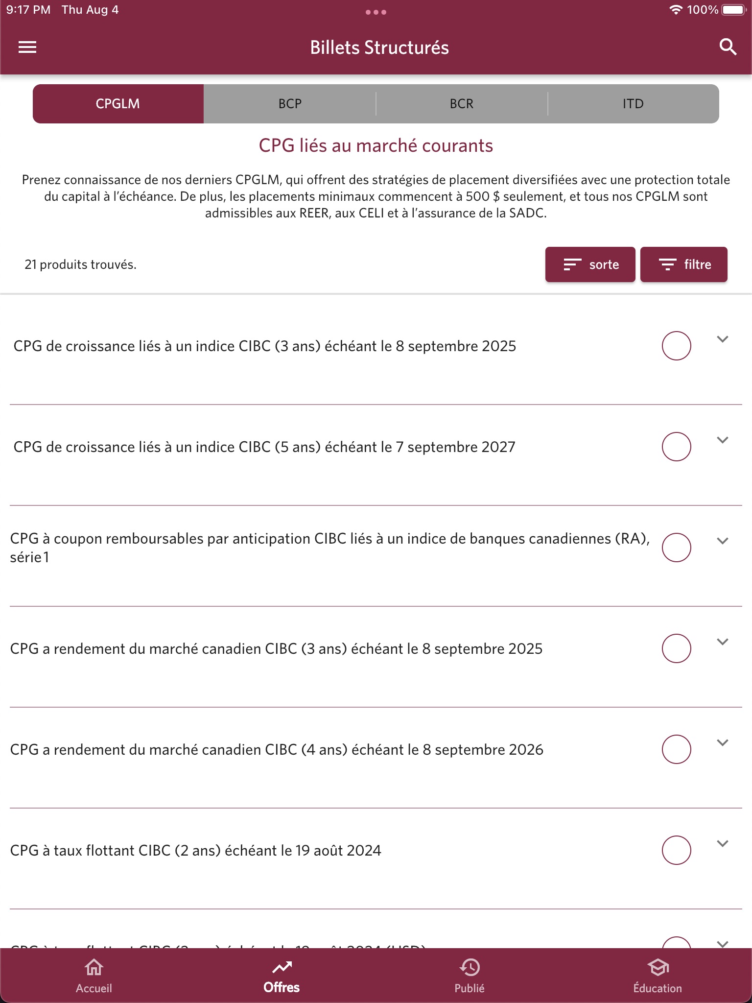 CIBC Structured Notes screenshot 3