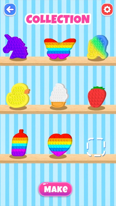 DIY Pop It Fidget Maker Games Screenshot on iOS