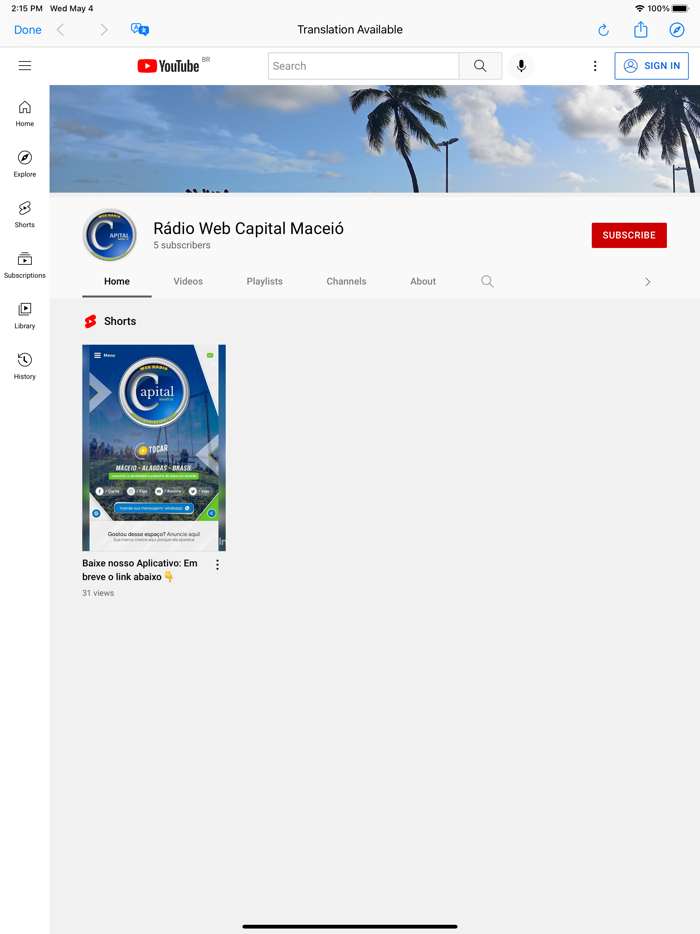 Rádio Web Capital Maceió - AL