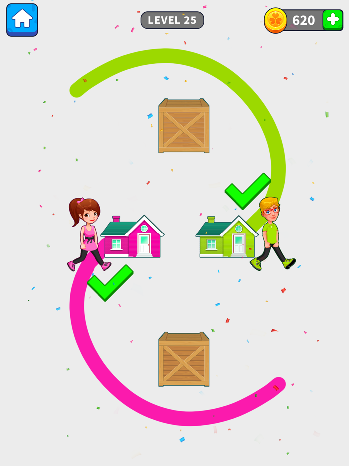Draw To Home Puzzle Game