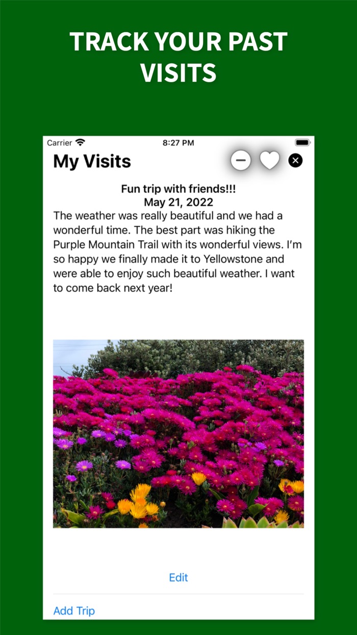 Park’d National Parks Tracker