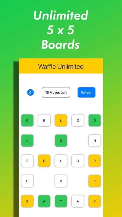 Waffle Unlimited Word Game