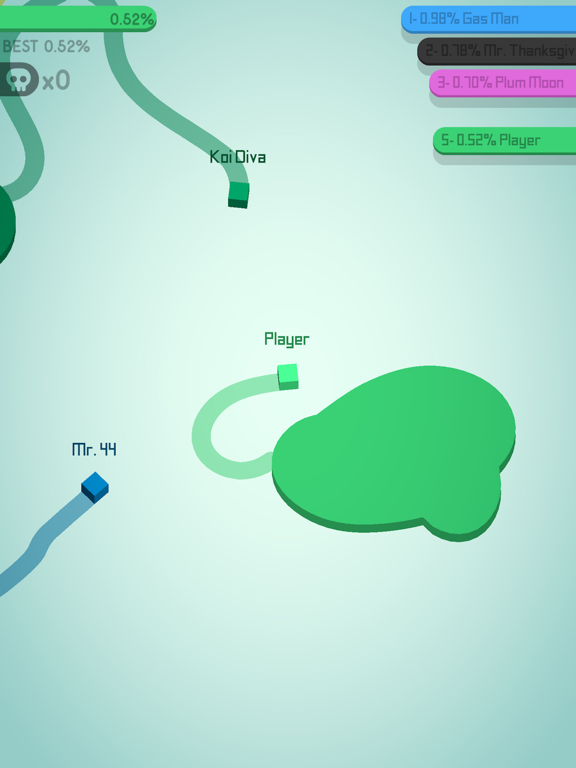 Paper.io 2 Gameplay and Review (iOS and Android Mobile Game) 