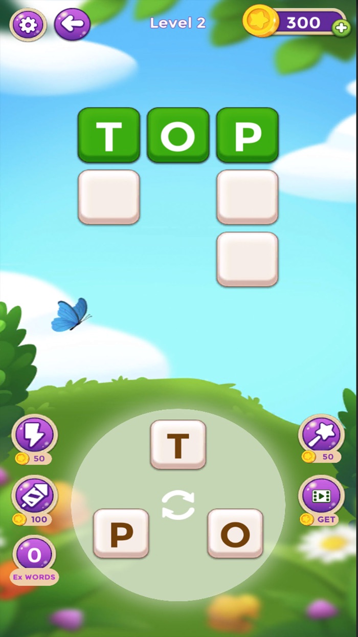 Word  Letters  brain test