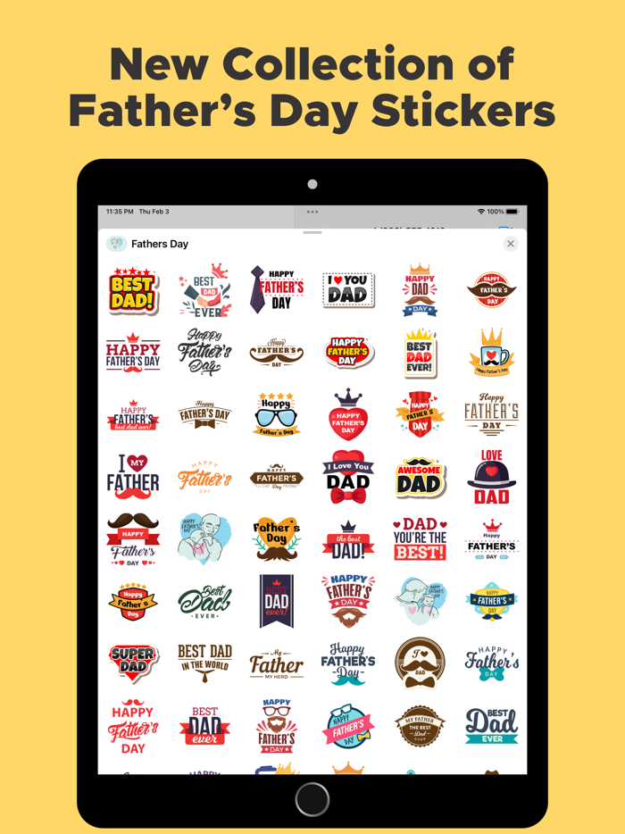 Fathers Day Stickers