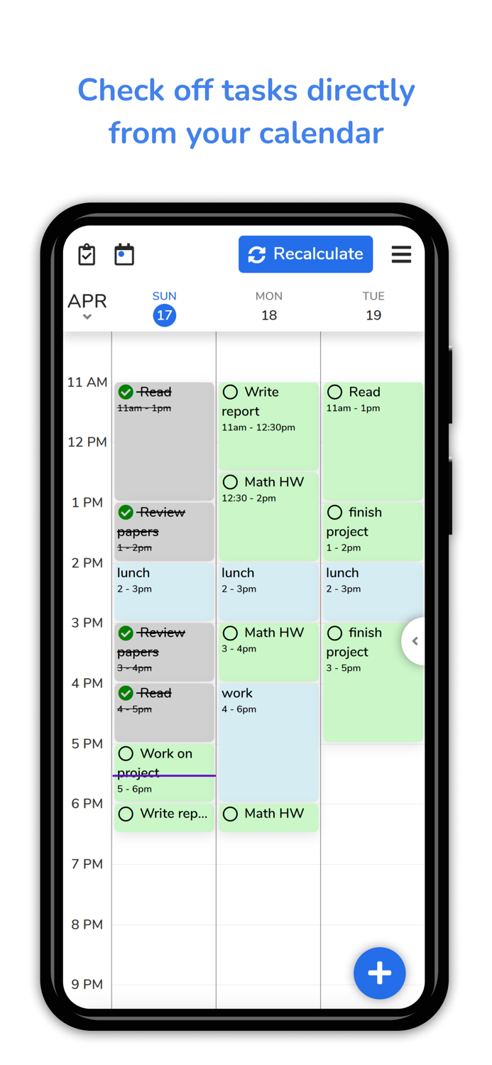 Schezzy To-Do List  Schedule