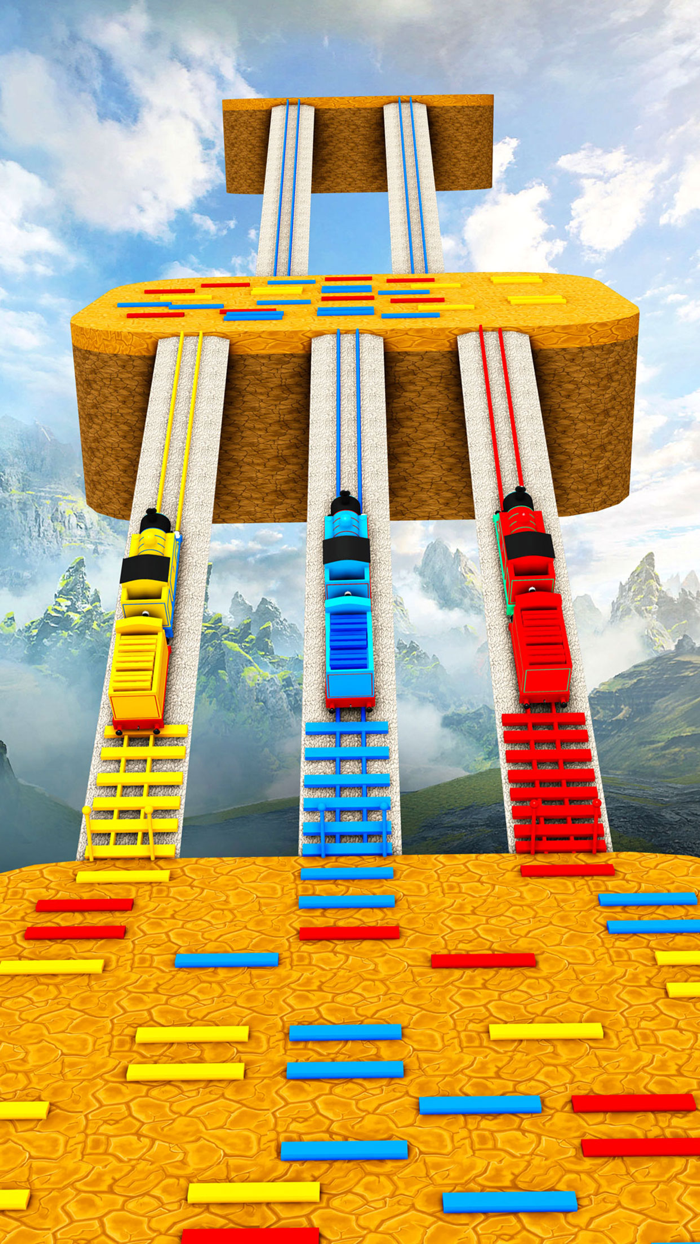 Bridge Race Train Run 3D Game