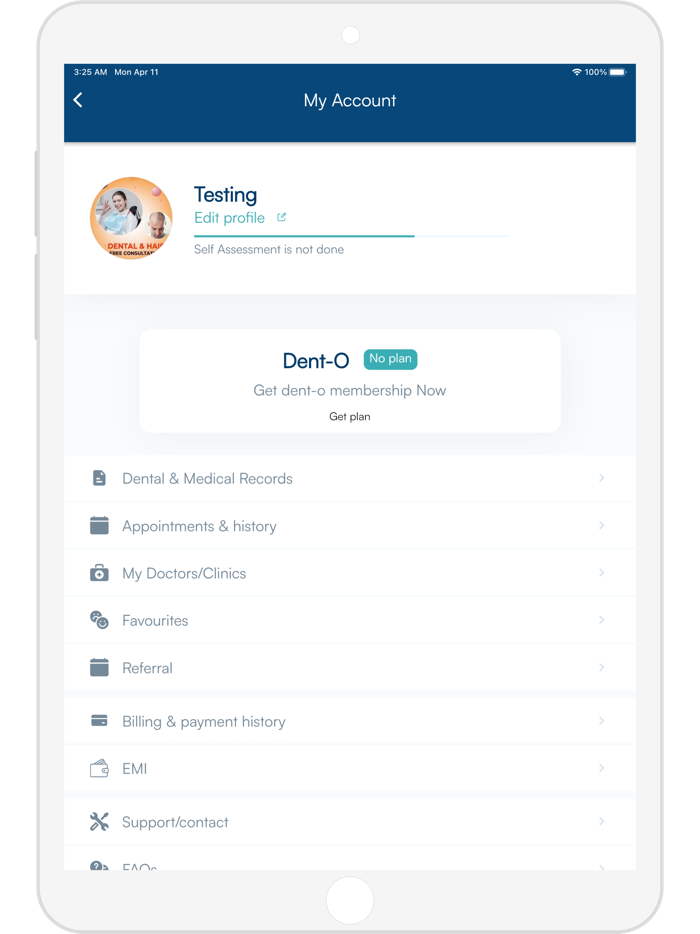 Dent-O  Patient App