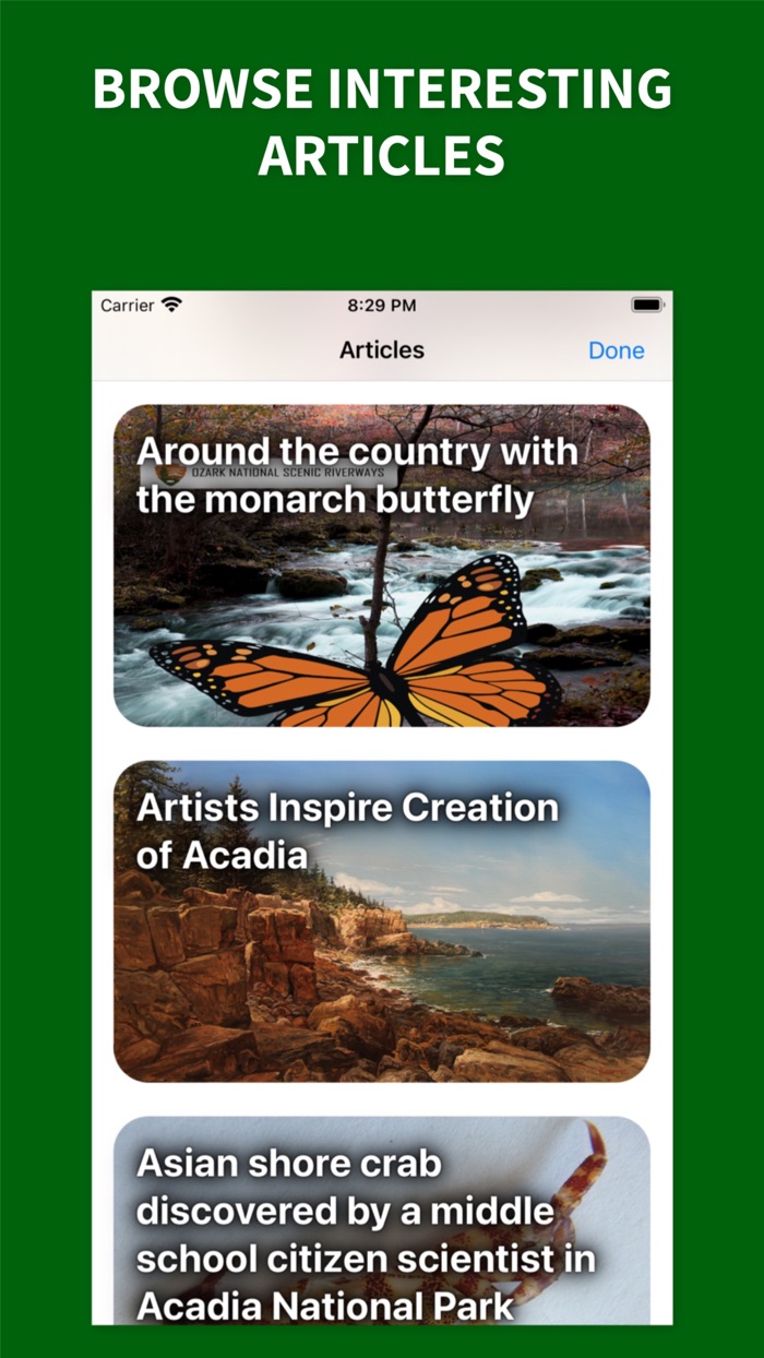 Park’d National Parks Tracker