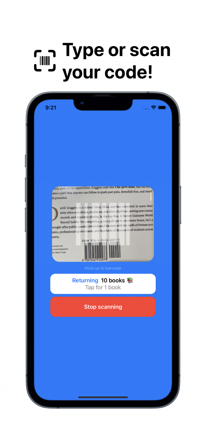Bookshlf Scan to save books