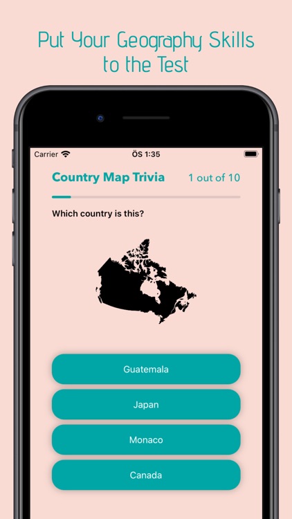 Country Map Trivia