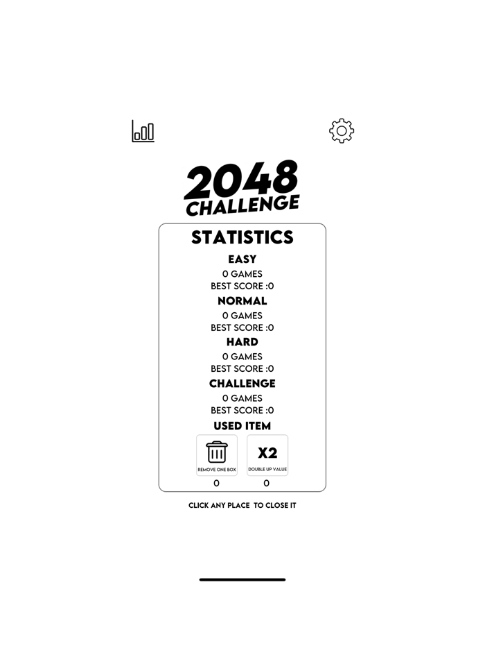 2048 Challenge Easy Hard