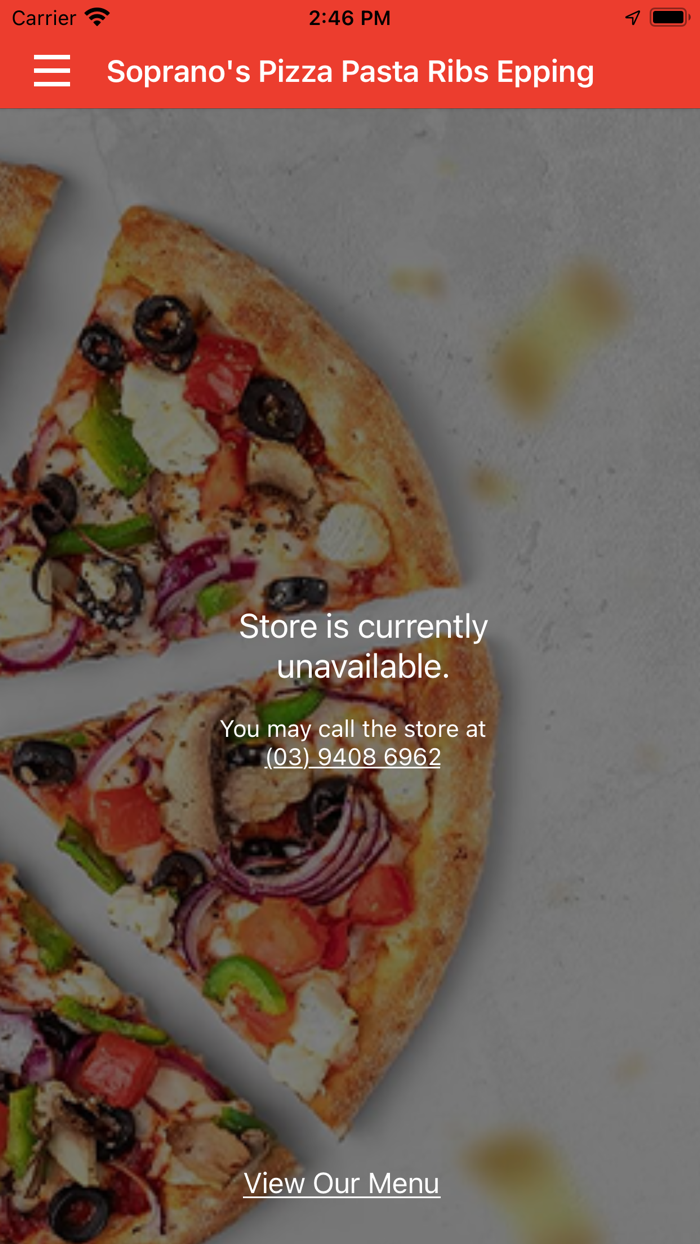 Sopranos Pizza Pasta Epping