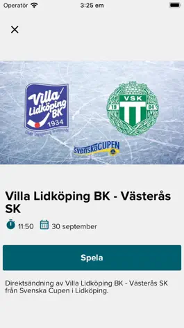 Game screenshot Elitserien Live apk
