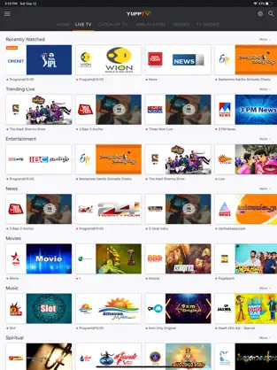 Screenshot 2 YuppTV - Live TV & Movies iphone