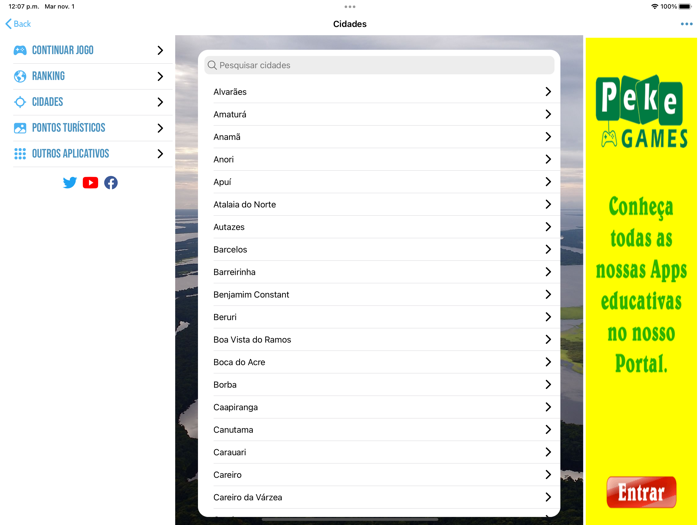Quiz Estado do Amazonas