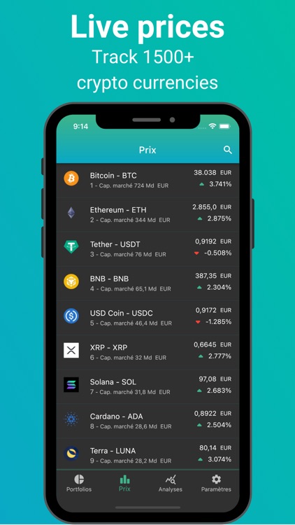 Prismolio : Crypto NFT tracker