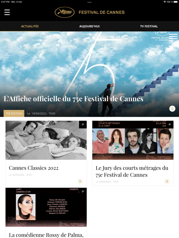 Festival de Cannes - Officiel iPad