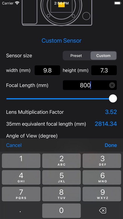 Focal Length Calculator screenshot-9