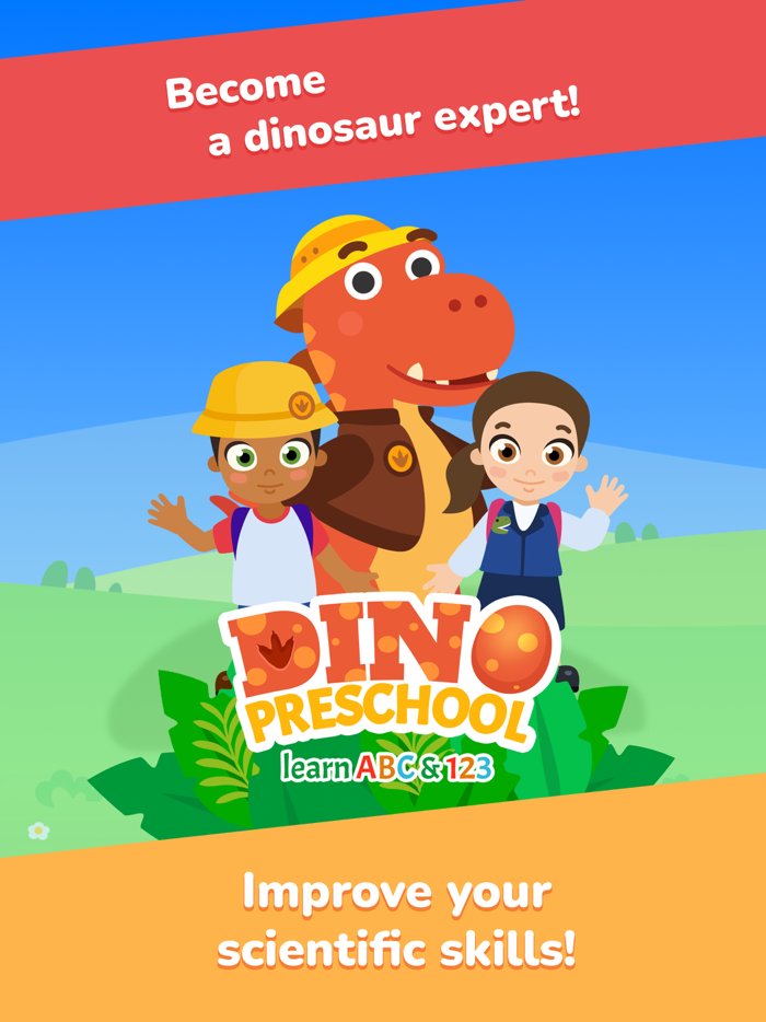 Dino Preschool learn abc  123