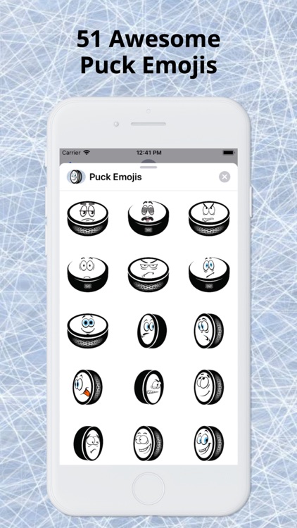 Ice Hockey Puck Emojis screenshot-1